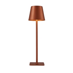 Atlis lampa stołowa przenośna Kawowy 11cm 300 lm 3000K - 6500K IP54