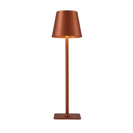 Atlis lampa stołowa przenośna Kawowy 11cm 300 lm 3000K - 6500K IP54 Italux