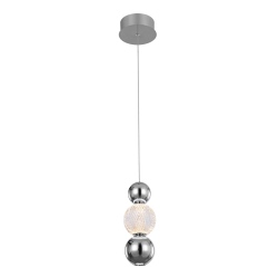 Oter lampa wisząca Chrom 14cm 400 lm 3000K IP20