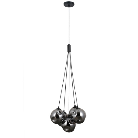 Perlos lampa wisząca Czarny mat 35cm IP20 Italux