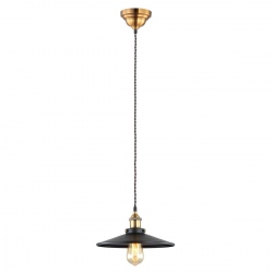 Verda lampa wisząca czarno złota 26cm retro