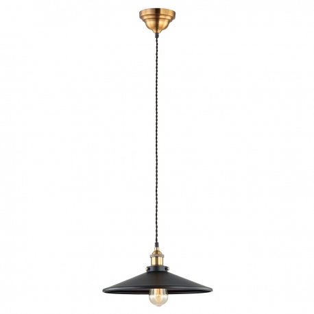 Verda lampa wisząca czarno złota 36cm retro Italux