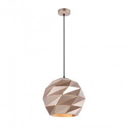 Palermo złota geometryczna lampa wisząca 32cm