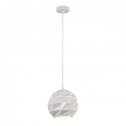 Palermo biała geometryczna lampa wisząca 23cm