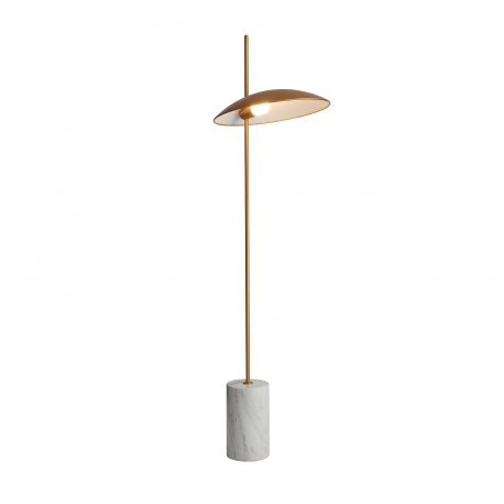 Vilai lampa podłogowa złota marmur 139cm wys Italux