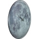 Moon Dome zegar 35cm szary szklany NeXtime