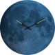 Moon Dome zegar 35cm szary szklany NeXtime