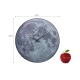 Moon Dome zegar 35cm szary szklany NeXtime