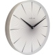 2 Seconds zegar aluminium szklany biały 40cm NeXtime