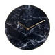 Marble zegar szkło marmurowe czarne 40cm NeXtime