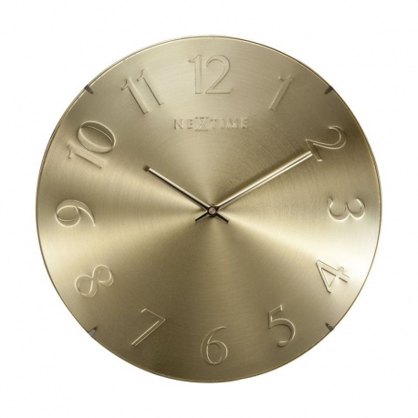 Elegant Dome zegar szklany złoty 35cm NeXtime