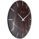 Edge Wood Dome zegar ciemne drewno 35cm NeXtime