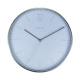 Essential Silver zegar szklany metalowy biały 34cm NeXtime