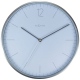 Essential Silver zegar szklany metalowy biały 34cm NeXtime