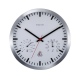 Weather Station Clock zegar aluminium biały 25cm NeXtime