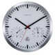 Weather Station Clock zegar aluminium biały 25cm NeXtime