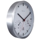 Weather Station Clock zegar aluminium biały 25cm NeXtime