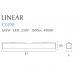 Linear57 plafon czarny 18w 4000k MAXLight