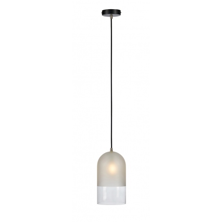 COPE lampa wisząca mleczna przezroczysta czarna 15cm Markslojd