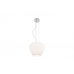 BALORO L biała lampa wisząca szklana 38cm