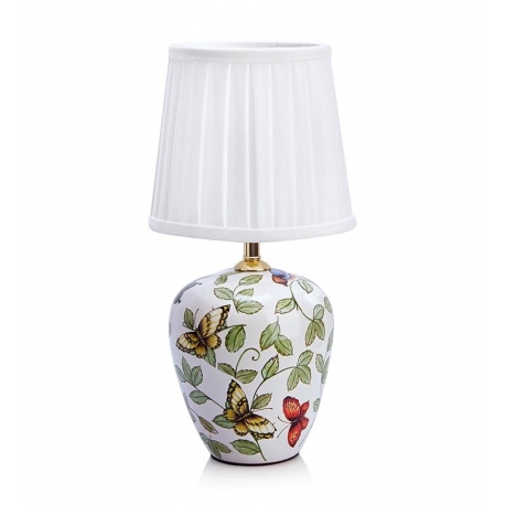 MANSION lampka stołowa 33cm r w motyle i kolibry biała Markslojd